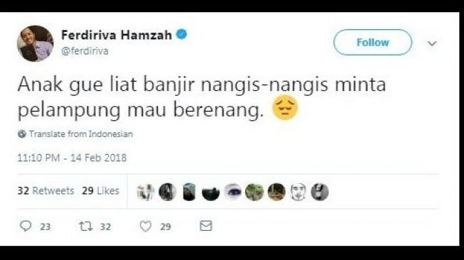 Postingan netizen kebajiran. [Twitter]