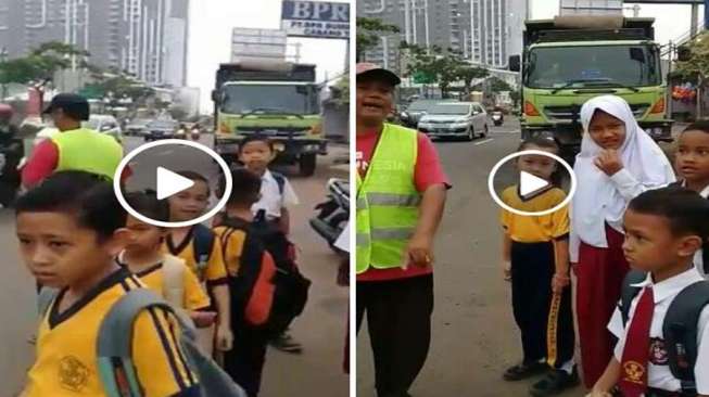 Viral Di Medsos, Video Siswa SD Tangerang Minta Dibuatkan JPO