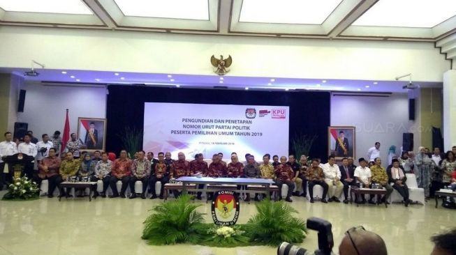 Ini Nomor Urut Parpol Peserta Pemilu 2019