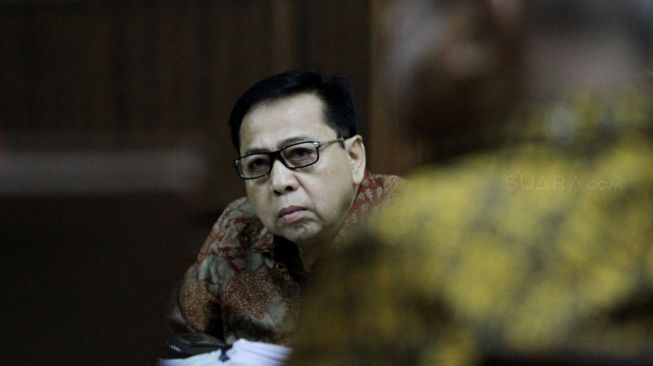 Sidang lanjutan kasus korupsi KTP Elektronik dengan terdakwa Setya Novanto di Pengadilan Tipikor, Jakarta, Senin (19/2).