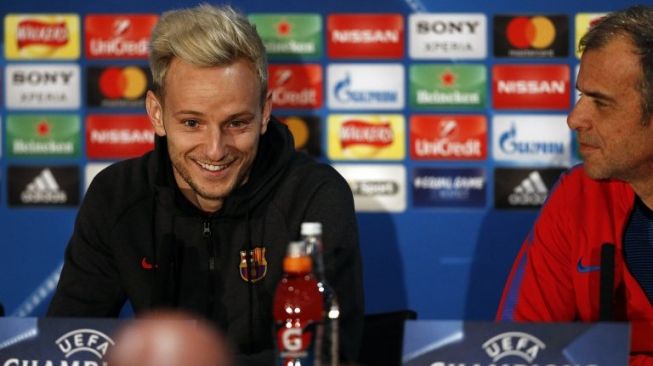 Gelandang Barcelona, Ivan Rakitic (AFP/Adrian Dennis)