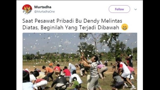 Postingan meme Bu Dendy. [Twitter]