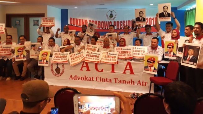 ACTA Deklarasikan Prabowo Sebagai Calon Presiden 2019