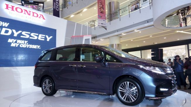 All New Honda Odyssey diluncurkan di Jakarta, Kamis (1/3). [Suara.com/Liberty Jemadu]