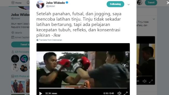 Presiden Jokowi Mendadak Latihan Tinju, Ada Apa?