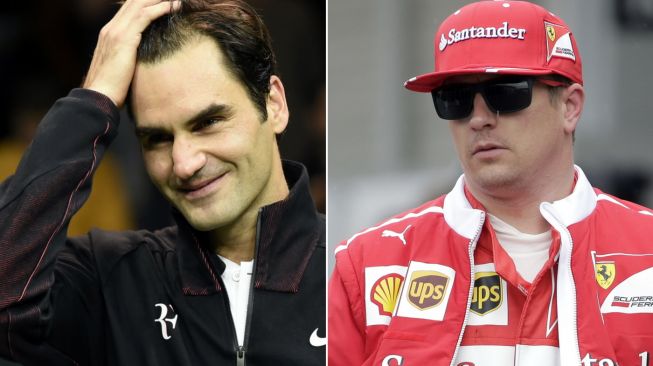 Lewat Instagram, Raikkonen Tantang Federer 'Duel'