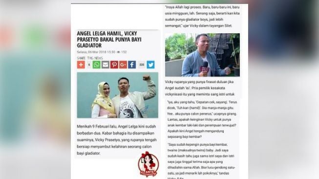 Angel Lelga Dikabarkan Hamil, Warganet Curiga...