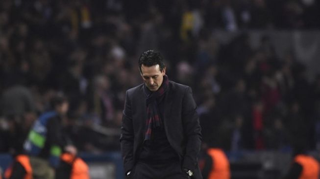 Pelatih Paris Saint-Germain, Unai Emery (AFP/PIERRE-PHILIPPE MARCOU)