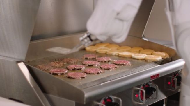 Inilah Flippy, Robot pembuat burger super cepat. (Foto: Miso Robotic)