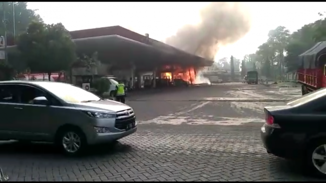 SPBU Kawasan Industri Brebek Terbakar, 1 Orang Tewas Terpanggang