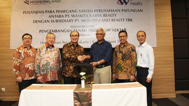 Gandeng Modernland, Waskita Karya Realty Bangun Kota Mandiri