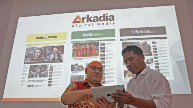 Bersamaan dengan acara syukuran ulang tahun, PT Arkadia Digital Media.