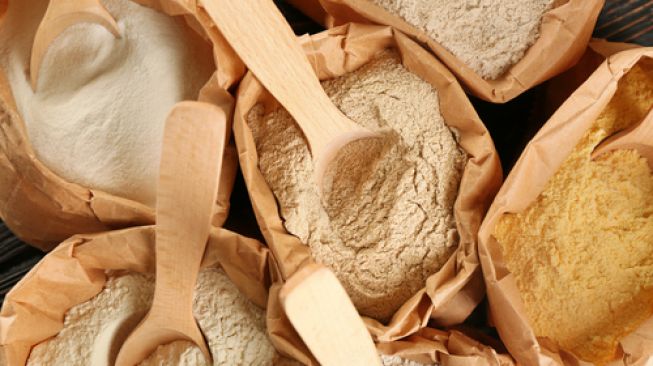 Ilustrasi berbagai jenis tepung. (Shutterstock)