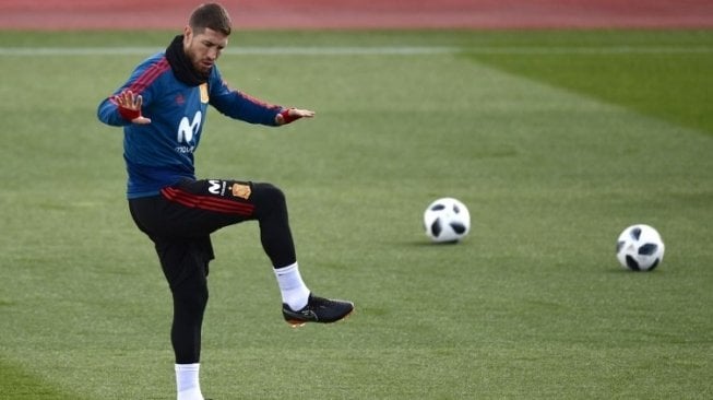 Sergio Ramos Bidik Rekor Casillas di Timnas Spanyol