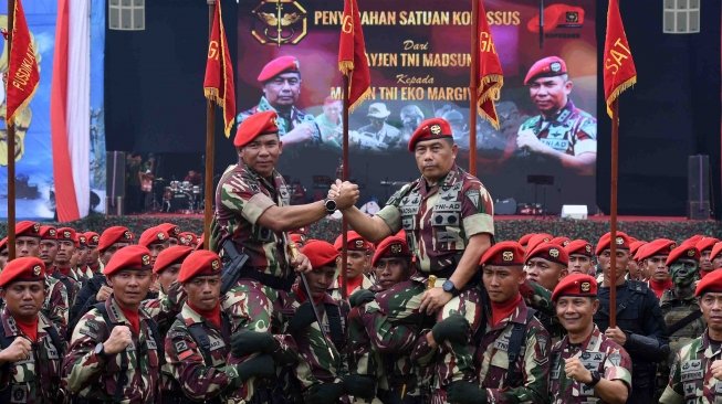 Jabatan Danjen Kopassus diserahterimakan ke Mayjen (TNI) Eko Margiyono. 