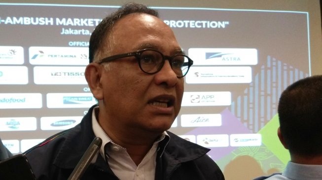 Direktur INASGOC, Hasani Abdulgani di FX Building, Sudirman, Jakarta (Suara.com/Arief Apriadi)