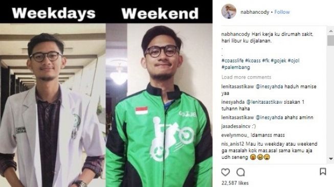 Nyambi Jadi Ojek Online, Dokter Muda Ini Jadi Viral