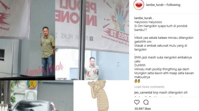 Akun gosip Lambe Turah mengunggah foto Faisal Harris di Rutan Pondok Bambu. Warganget menduga Faisal Harris menjenguk Jennifer Dunn. (Instagram)