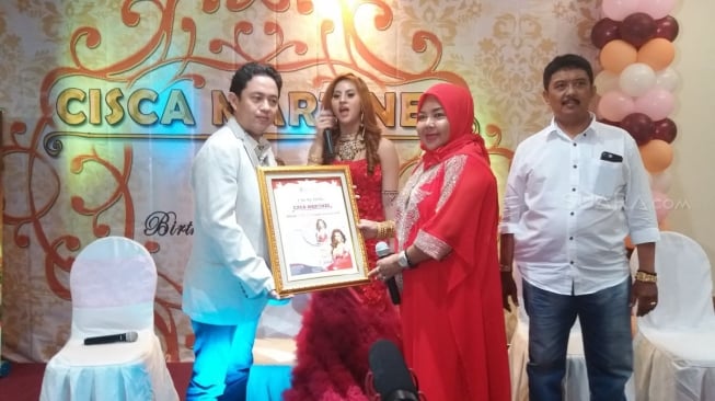 Cisca Martinez di acara launching album terbarunya. (Ferry Noviandi/Suara.com)