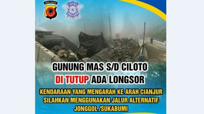 Lagi-lagi Longsor, Jalur Puncak Ditutup Kembali