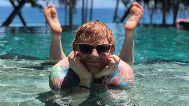 Ed Sheeran saat santai (teddysphotos/instagram)