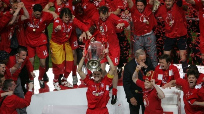 Liverpool keluar sebagai juara Liga Champions 2004/05 usai mengalahkan AC Milan di final [AFP]