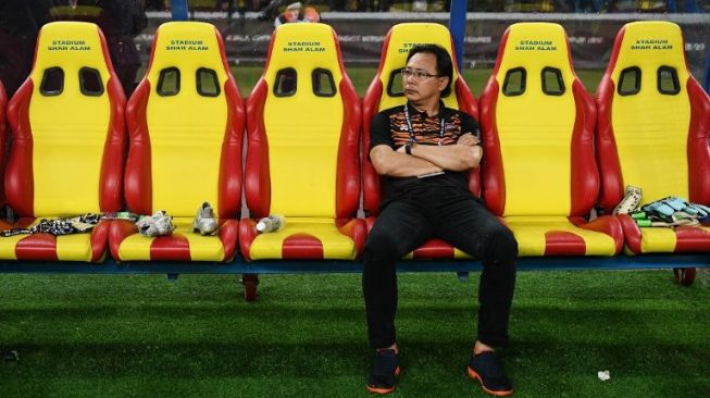 Pelatih Timnas Malaysia U-23 Ong Kim Swee. MOHD RASFAN / AFP