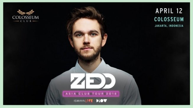 Zedd akan bermain tanggal 12 April nanti (colosseum jakarta)