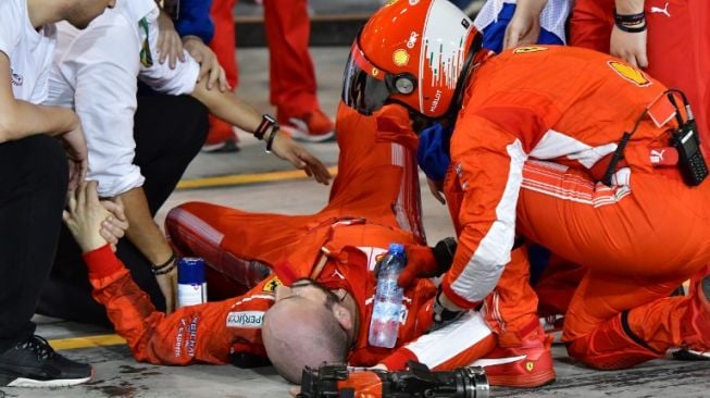 Kondisi Mekanik Ferrari yang Patah Kaki Digilas Raikkonen Membaik