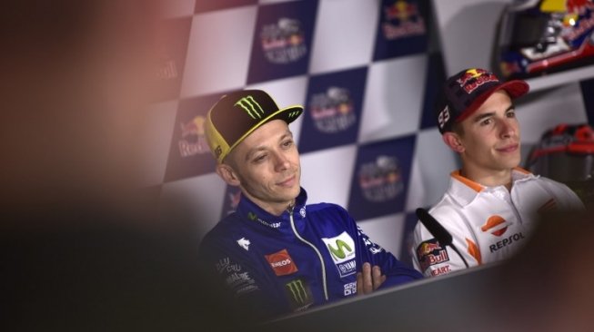 Respek! Valentino Rossi Enggan Jadikan Cedera Marquez Sebagai Lelucon