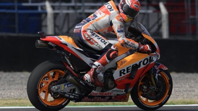 Pebalap Repsol Honda, Marc Marquez. [AFP/Juan Mabromata]