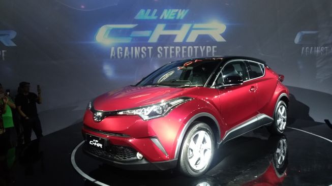 Peluncuran Toyota C-HR di Jakarta, Selasa (10/4/2018). [Suara.com/Manuel Jeghesta]