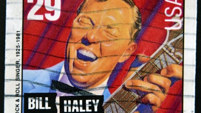 Perangko Bill Haley (shutterstock,com)