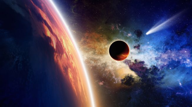 Para astronom telah menemukan objek terjauh di Tata Surya kita yang dinamai FarFarOut. Ilustrasi Planet Nibiru. [Shutterstock]