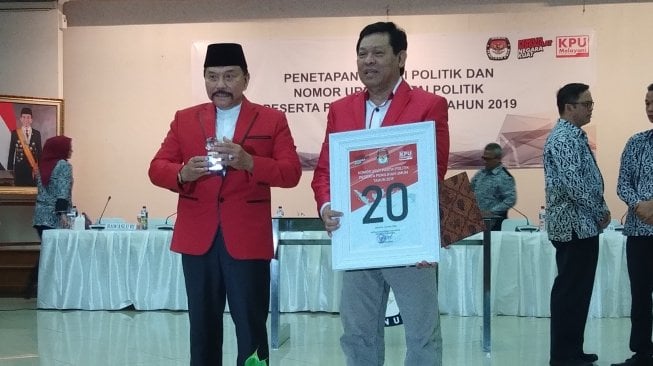 PKPI Dapat Nomor Urut 20 untuk Ikut Pemilu 2019