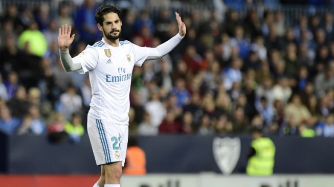 Isco tampil gemilang menghadapi mantan klubnya dengan mencetak satu gol dan satu assist (AFP/JORGE GUERRERO)