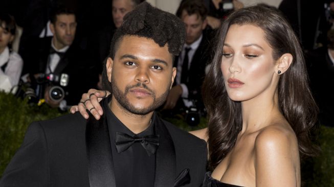 The Weeknd dan model Bella Hadid (shutterstock) 