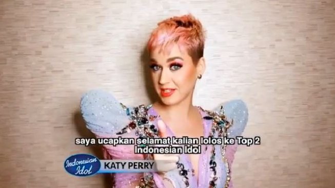 Katy Perry ucapkan video selamat untuk Grand Finalis Indonesian Idol 2018 (indonesianidolid/instagram).