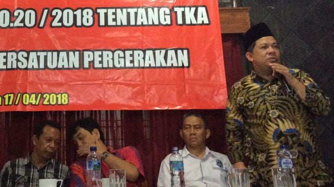 Fahri Hamzah Menolak Perpres Tenaga Kerja Asing, Mengapa?