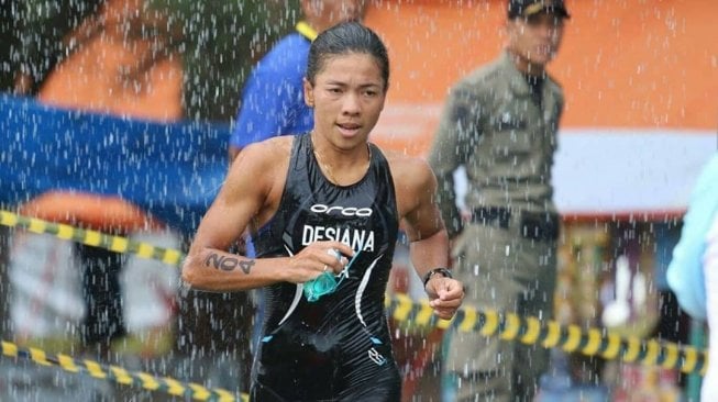 Eva Desiana mengukir prestasi di olahraga Triathlon. (Foto: Dok. Eva Desiana/Instagram)