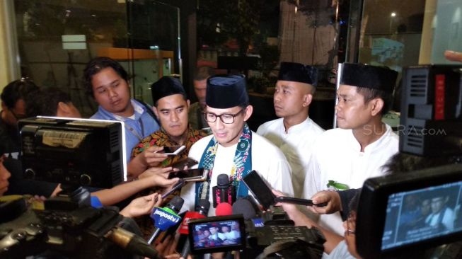 Sandiaga Belum Dapat Undangan Peresmian Posko Pemenangan Prabowo