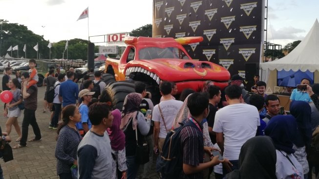 Truk monster El Toro Loco di IIMS 2018. [suara.com/Adit]