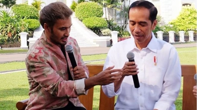 Presiden Joko Widodo dan JFlow. (Instagram)