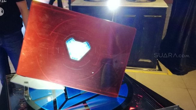 Acer berkolaborasi dengan Marvel meluncurkan tiga laptop edisi khusus yang terinspirasi dari para karakter di film Avengers: Infinity Wars di Jakarta, Rabu (25/4/2018). (Suara.com/Aditya Gema Pratomo)