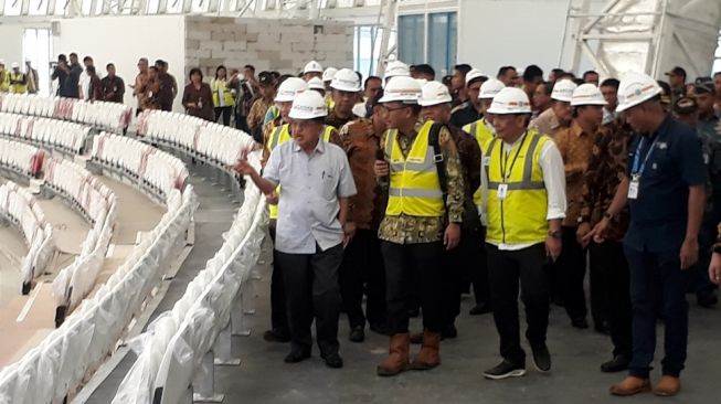 Duh, Sandiaga Telat Temani Wakil Presiden Tinjau Venue Velodrome