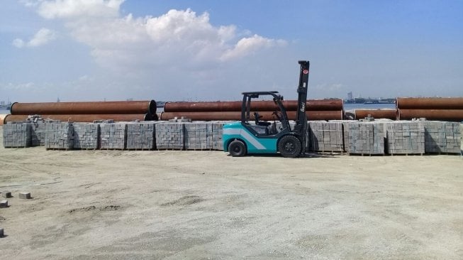 Pelabuhan Makassar New Port di Makassar, Sulawesi Selatan. [Dok KSP]