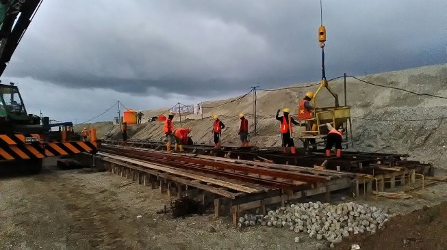 Pelabuhan Makassar New Port di Makassar, Sulawesi Selatan. [Dok KSP]