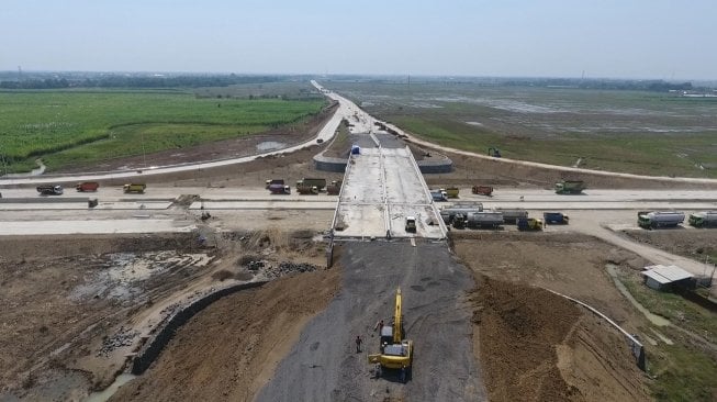 Simpang Susun Pemalang di Jalan Tol Brebes - Pemalang, Jawa Tengah. [Dok Djoko Setijowarno]