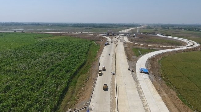 Simpang Susun Pemalang di Jalan Tol Brebes - Pemalang, Jawa Tengah. [Dok Djoko Setijowarno]