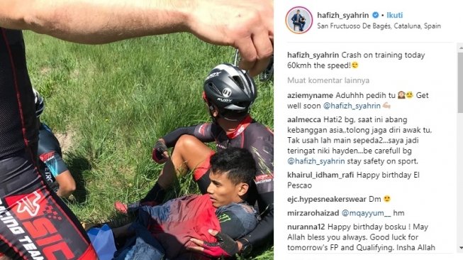 Postingan Hafizh Syahrin. [Instagram@hafizh_syahrin]